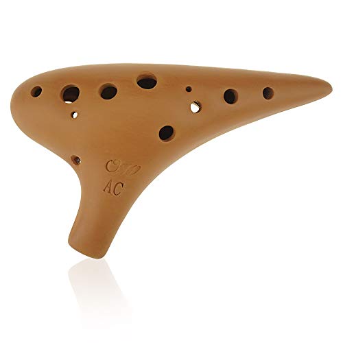 OcarinaWind 12 Hole Sweet Potato Ocarina Red Pottery Ocarina in Alto C …