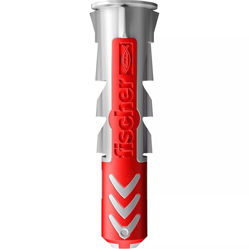 Fischer 537641 Duopower Dübel, Grau/Rot, 8 x 40 mm, 100 Stück