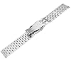 Kai Tian Premium 26mm Brushed Silver 5 Rows Double Locks Stainless Steel Watch Strap, Replacement Metal Watch Band Bracelet for Men Women #4