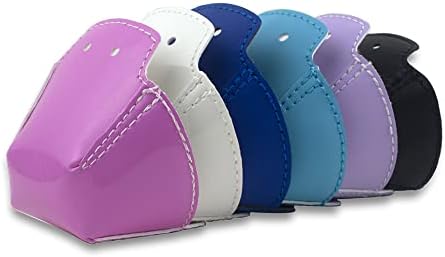 Capetos 4 Pieces PU Leather Toe Cap Guards Protectors for Roller Derby Figure Skates (Lilac Purple)