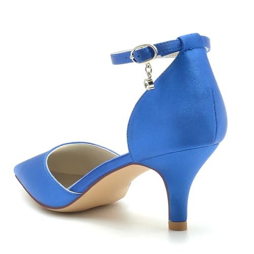 Women's Low-Heel Kitten-Heel Pumps with Buckle, Pointed Toe – Wedding, Evening Party & Dress Shoes/Summer Sandals for Women2