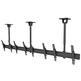 Kanto MBC411T Digital Signage Menu Board Ceiling Mount System with Tilting Arms for 40-Inch to 60-Inch TVs | Precision Leveling for Perfect TV Alignment | 4 TVs | Black