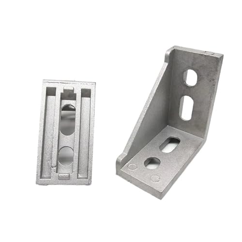 Perfil de aluminio 4080 para proyectos de bricolaje avanzado con conector, 2 uds