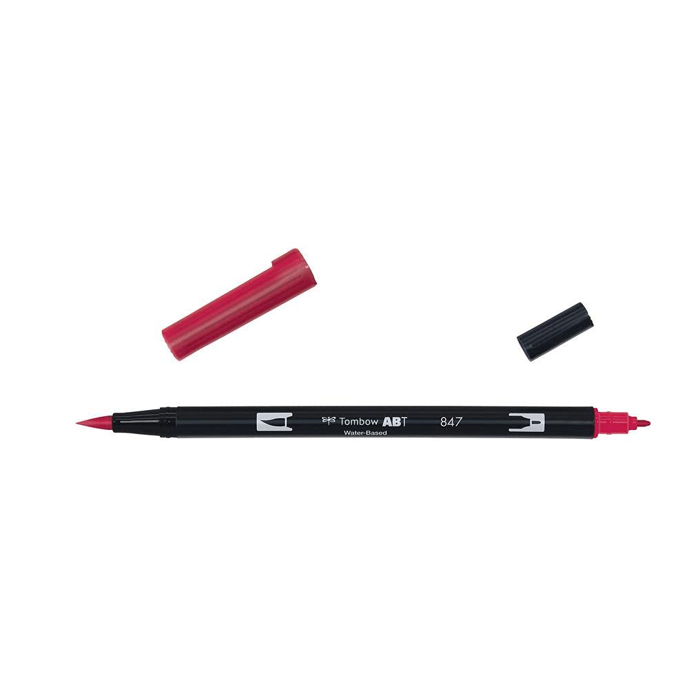Tombow ABT 847 Dual Brush Pen - Crimson