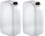 Waterline 25L Litre Water Storage Container, Jerrican, Drum, Jerry Can x 2