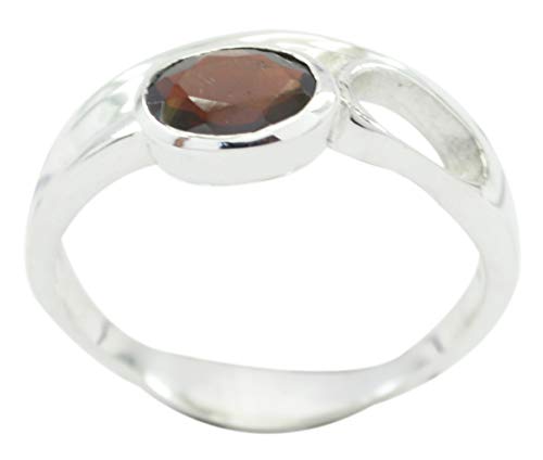 Bague rouge argent sterling 925 femme bijou authentique Bonnie
