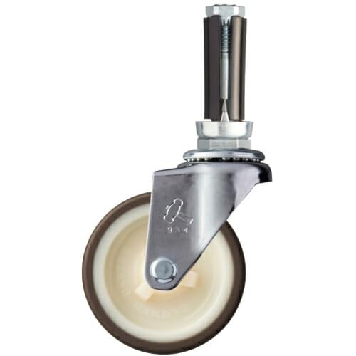 Hammer Pipe Insert Swivel Urethane Wheel (Nylon Wheel) 2.6 inches (65 mm) Diameter 0.6-0.7 inches (16-18 mm) 4201EU-UR65