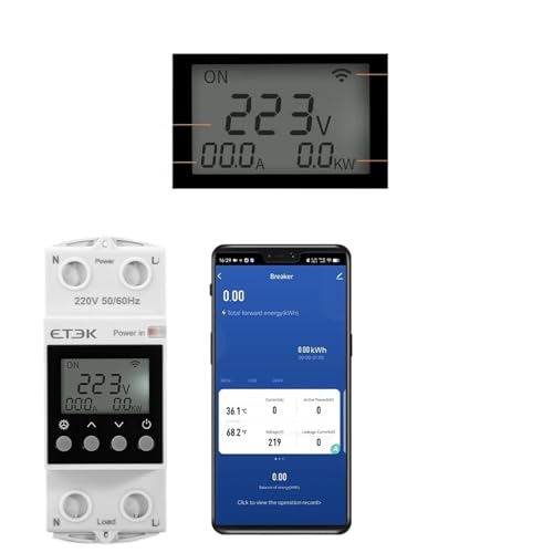 Interrupteur rail DIN 63A pour programmation à distance du chauffage de la maison - 2