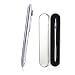SMTTW 4-in-1 Multicolor pen-multi color pen in one-mechanical pens- Metal Cased Multifunction Pen - Black Ball Pen, Blue Ball Pen, Red Ball Pen and 0.5mm Mechanical Pencil (Silver) Christmas Gift Pen