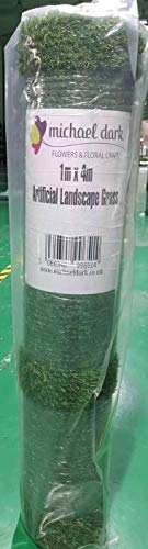 1m x 4m Roll of Premium Artificial Landscape Grass Turf Lawn Garden Play Areas Instant Green