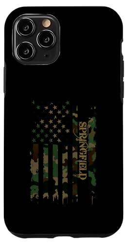Springfield United States Distressed Camo w US Flag �X�}�z�P�[�X iPhone 11 Pro �p