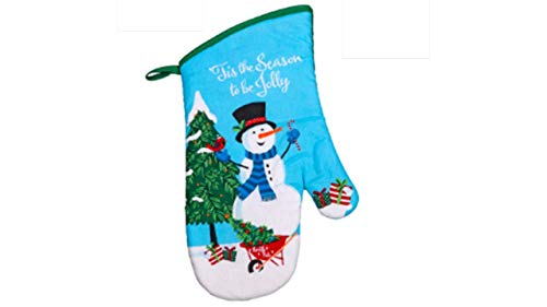 Topnotch Outlet Kitchen Decor - Christmas Decorations - Oven Mitt Linen Set (5 Pc) Add Some Fun Snowman Kitchen Decoration - Dish Towels - Oven Mitt - Pot Holders - Holiday Home Decor #TOP1