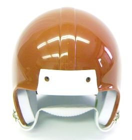 Wingo Sports Group 1 Pc, Mini Football Helmet Shell - Burnt Orange Metal Flake, A Chin Strap & Padding Inside Included