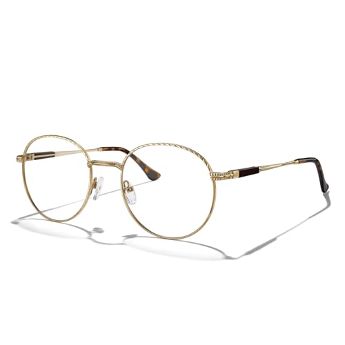 Image of Round Reading Glasses for Women Fashionable Design Reader Computer Glasses And Spring Hinges
