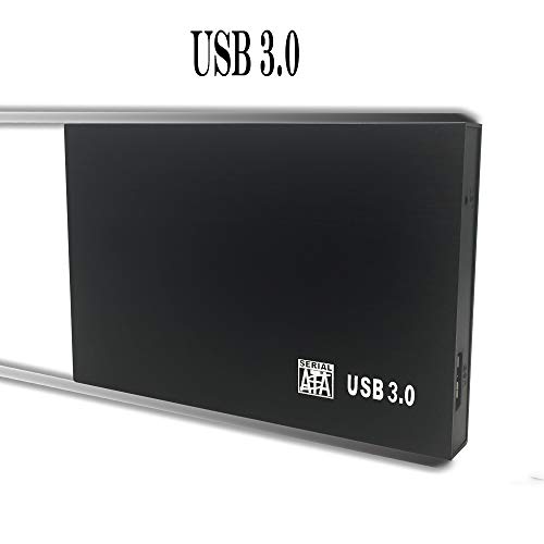 HWAYO 2.5'' 250GB Ultra Slim Portable External Hard Drive USB3.0 HDD Storage for PC, Laptop, Xbox One Consle (Black)