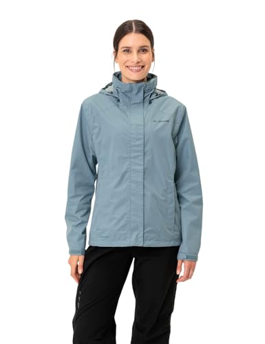 VAUDE Damen Freizeit und Regenjacke Escape Bike Light, wasser- und winddicht, atmungsaktiv, nordic blue, 38