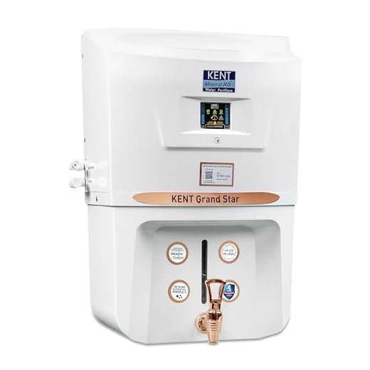 KENT Grand Star RO+UV Water Purifier | Digital Display of Purity| Patented Mineral RO Technology | RO + UV + UF + TDS Control | 20 LPH Output | 9L Storage | 4 Years Free Service - White