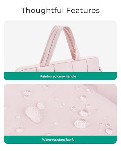 Funda protectora para portátil impermeable BAGSMART con acolchado anticaídas y bolsillo interior 7