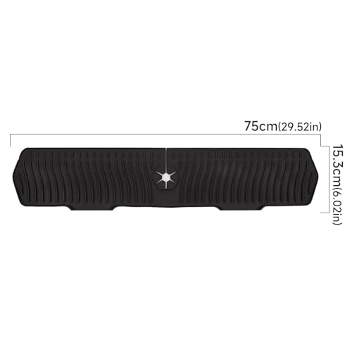 Protector absorbente de silicona con desagüe automático para grifo de cocina 4
