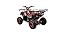 HHH 125cc ATV Quad 125cc ATV with Reverse, LED Lights, Big Wide Tires with Matching Rims 4 Wheeler for Youth and Children (Red Color)