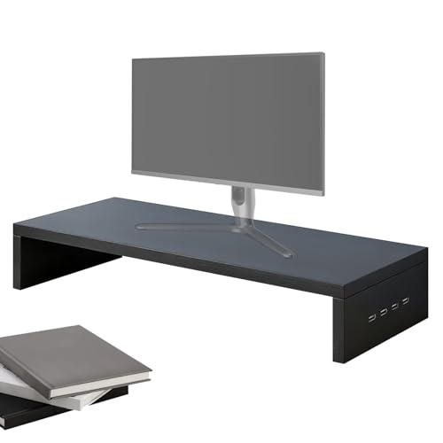 Dewireaey Soporte Elevador para Monitor | Con Soporte de Ventilación Organizador - para Portátil y PC,Para Estación de Trabajo Accesorios Digitales Teclado Hogar Oficina Escuela