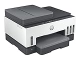 Lieferumfang: HP Smart Tank 7605 All-in-One, 2x HP 32 Schwarz Original Tinte, HP 31 Cyan Original Tinte, HP 31 Magenta Original Tinte, HP 31 Gelb Original Tinte, HP Schwarzer Druckkopf, HP Dreifarbiger Druckkopf, Flyer mit Hinweisen zur Tinte