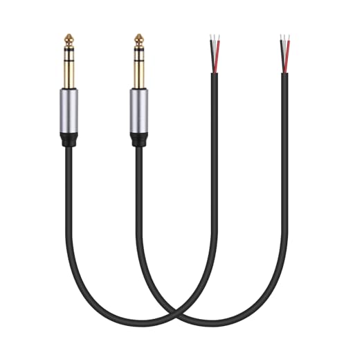 Cable audio 6.35mm Jack macho 2 pack 32cm miniatura 1
