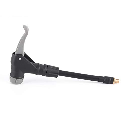 2 en 1 neumático manguera adaptador aire Chuck goma tubo de extensión universal prensa en el conector para francés neumático válvula negro 7,7mm