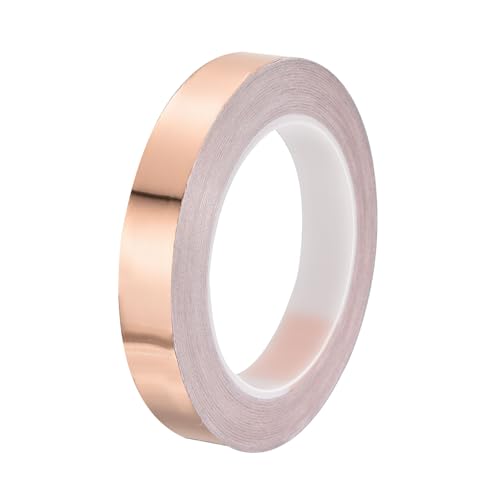PATIKIL Copper Tape 0.71 Inch x 27 Yards 0.05 Thick Copper Foil Tape Single Sided Conductive Adhesive EMI Shielding for Electronics, Circuits, Grounding