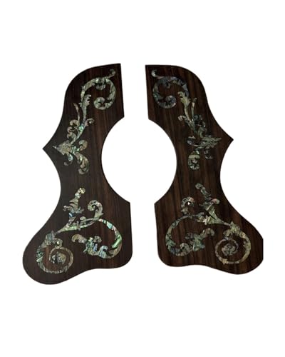 Pickguard De Guitare ハンドメイド ピックガード ギター アワビ パール インレー アコースティックギター ローズウッド ピックガード