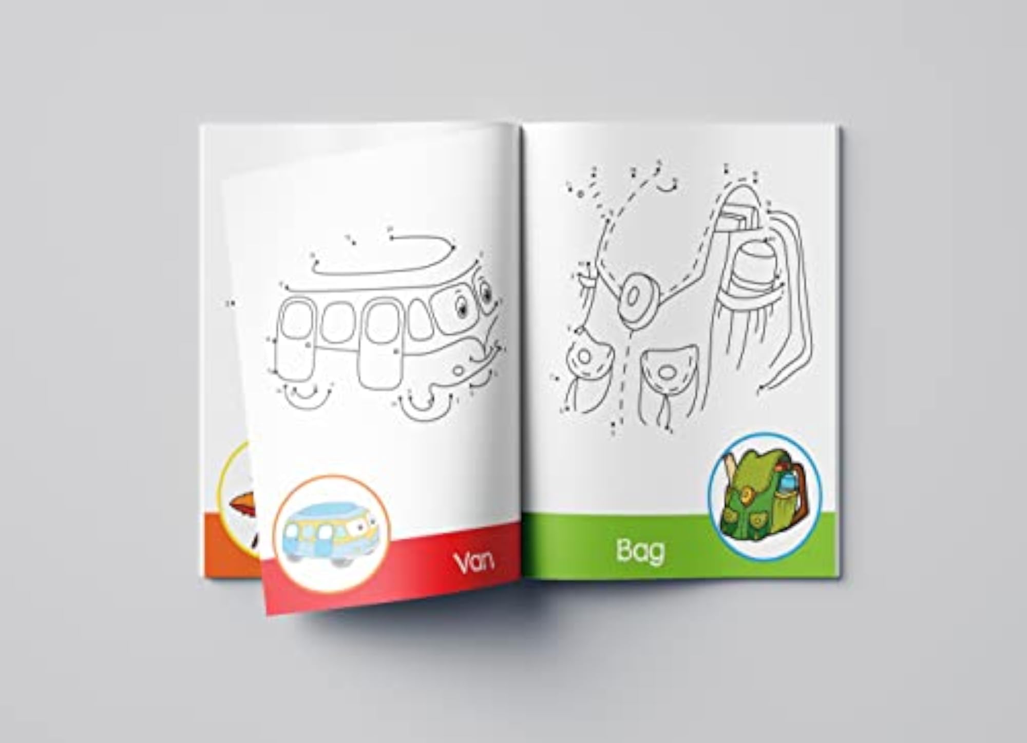 Preschool Activity Book: Dot-To-Dot - Tracing and Coloring Activity Book