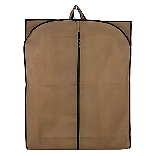 Image of Kuber Industries Non Woven 3 Pieces Long Suit Sherwani Cover (Brown),CTKTLUG413