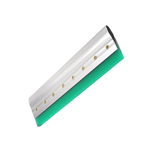 Aluminum Screen Printing Squeegee, 75 Durometer Ink Squeegee Scraper for Screen Printing, Size 40cm Square Cut Blade
