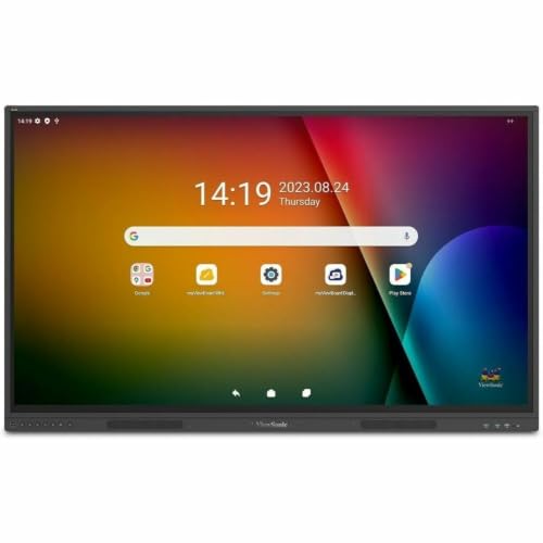 Image of ViewSonic IFP55G1 55 Inch 4K UHD OS-Free ViewBoard Interactive Smart Board with Google EDLA, Multi-Point Touch, OPS Slot, 10W Dual Speakers, HDMI, VGA, USB Hub, and USB C Inputs