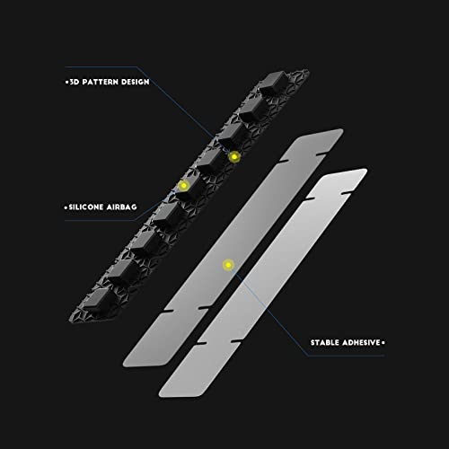 Esonto Enlee Mountain Bike Chainstay Protector, Bicycle Chain And Frame Protection, 3D Embossed, Prevent Collision Airbag Type Cushioning Silicone Tape, Also For Road Bikes #TOP2