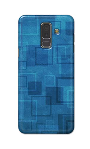 Image of Printed Hard Back Cover Case for Samsung Galaxy A6 Plus | A6+ | Samsung Galaxy J8 Back Cover (Plain Azure Blue) -702