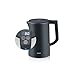 Produktbild SEVERIN Cool-Touch Wasserkocher, doppelwandiger Wasserkocher, farbige LED-Temperatur-Rückmeldung im Griff, mit Warmhaltefunktion und Abschaltautomatik, schwarz, 1,7 L Kapazität, 2.200 W, WK 3484