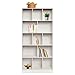 Libreria a 5 livelli, grande scaffalatura, divisorio per casa, soggiorno, ufficio, 80 x 24 x 180 cm, bianco immagine