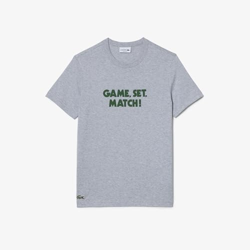 Lacoste Short Sleeve Relaxed Fit Tee Shirt W/Crocodile Wording2