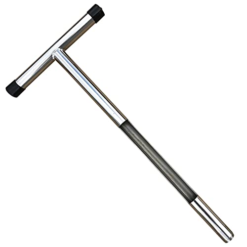 YHAspace Soil Sampler Probe 21 Inch Stainless Steel, T-Style Handle Soil Test Kits Soil Probes for Soil Sampling Plant Care Garden Lawn Farm, 56 in D x 56 in W x 76 in H