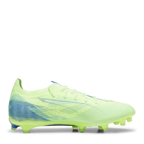 PUMA Unisex Adults Ultra 5 Pro FG/AG Soccer Shoe, Fizzy Apple-PUMA White-BLUEMAZING, 42.5 EU