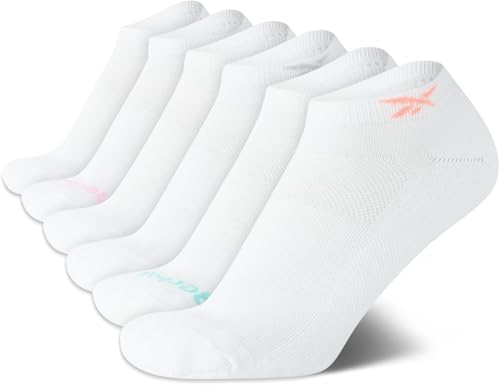 Image of Reebok Womens Low Cut Socks 6 Pack Cushioned Athletic Performance Socks | Breathable, Moisture-Wicking Fabric with Arch Support, a Comfort Toe Seam and Flexible Stretch Fit
