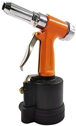 High Strength Pneumatic Rivet Gun, Vertical Rivet Gun, Home Decoration Nail Gun, Pull Nail Stroke 16mm Multifunction and Ergonomic Pneumatic Riveted Nut (Color : Orange)