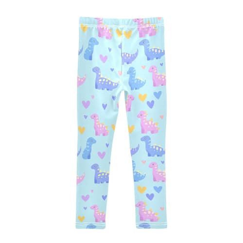 Hearts Animal Dinosaur Girls Casual Leggings for Kids Printed Long Pant Bottoms Stretch and Soft2