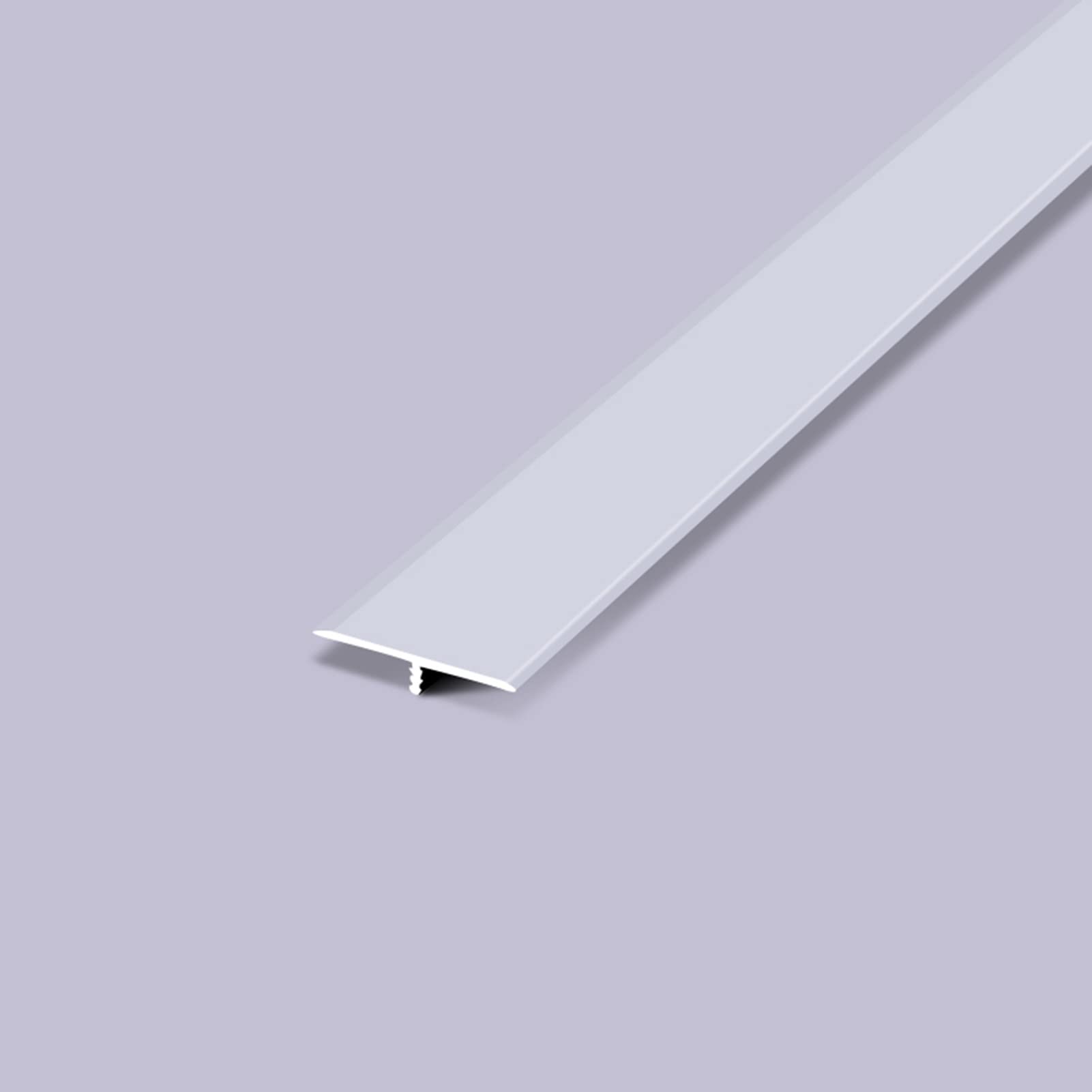 Remys Silver Vinyl To Wood/Marble To Tile,T Molding Aluminum Floor Transition Strip, Self Adhesive Tile Seams Cover Laminate, Thresholds Strip(,90Cm/35.4In)