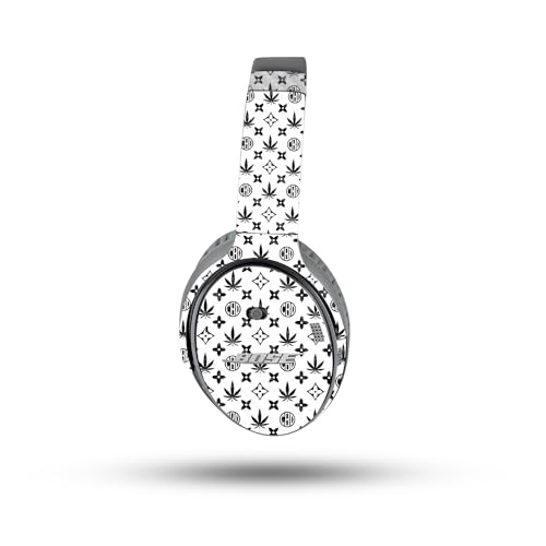 Image of MightySkins Carbon Fiber Skin Compatible with Bose QuietComfort 35 II Headphones - CBD Black | Protective, Durable Textured Carbon Fiber Finish | Easy to Apply, Remove, and Change Style