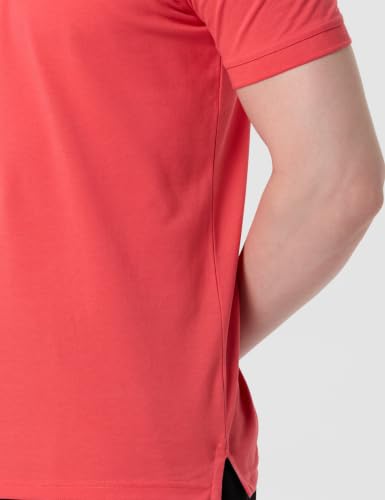Image of Allen Solly Men's Polo T‑Shirt | Comfortable Rich Cotton Blend, Band Collar, Regular Fit | Stylish & Premium All Day Wear