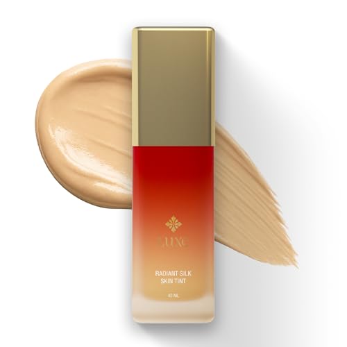 Image of Just Herbs Luxe Radiant Silk Skin Tint | Luxury Makeup | Ayurvedic Skin-Loving Formula | Dewy Finish | Glow Boosting & Hydrating (110 IVORY)