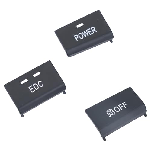 Rldym Car Center Console Switch Button Multifunction Auto Switch Cover Power EDC Off 3PCS Button 61317841136 for BMW 3 Series M3 E90 E92 E93 2005-2012, (Power EDC Off 3PCS)