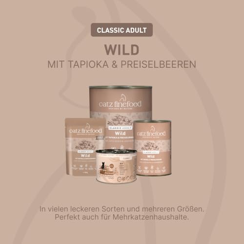 catz finefood Classic Wild Katzenfutter nass, 16 x 85g Pouch